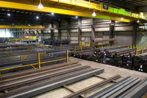 Pipe and tube stock in warehouse